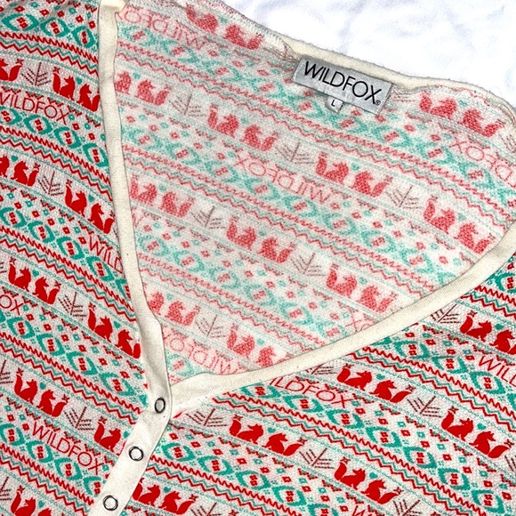 Wildfox Ye Rustic Romper In Fox Print - Picture 3 of 5